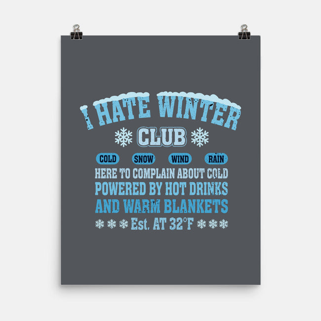 I Hate Winter Club-None-Matte-Poster-erion_designs