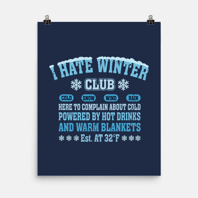I Hate Winter Club-None-Matte-Poster-erion_designs
