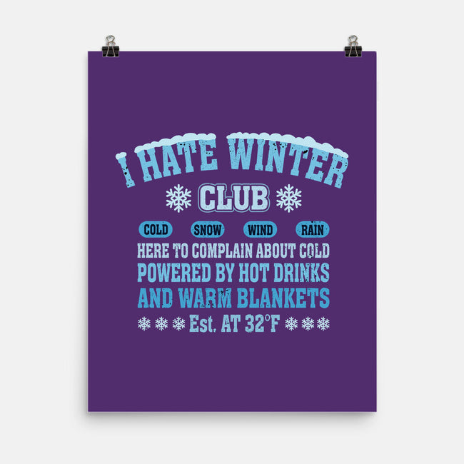 I Hate Winter Club-None-Matte-Poster-erion_designs