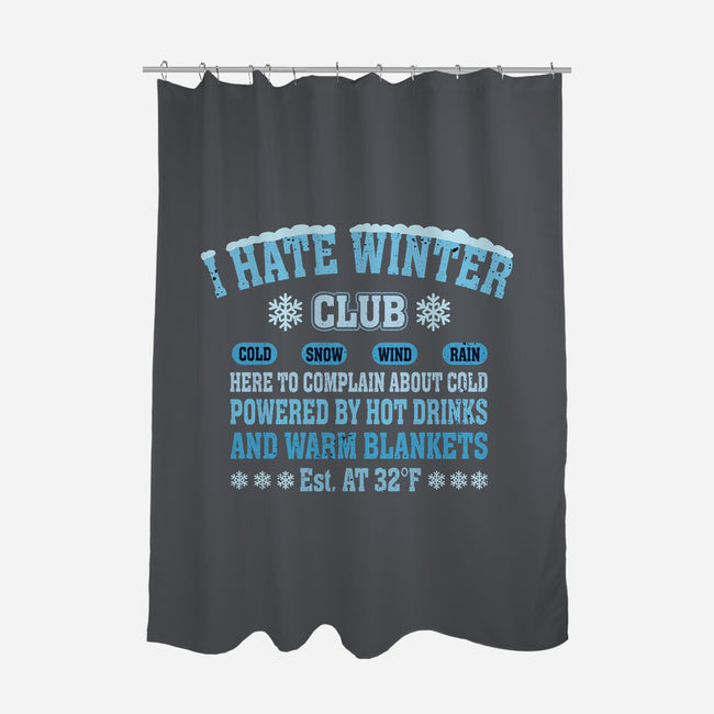 I Hate Winter Club-None-Polyester-Shower Curtain-erion_designs