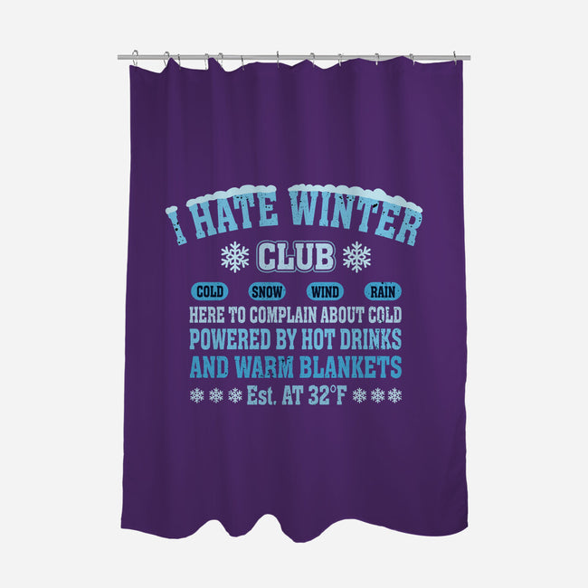 I Hate Winter Club-None-Polyester-Shower Curtain-erion_designs