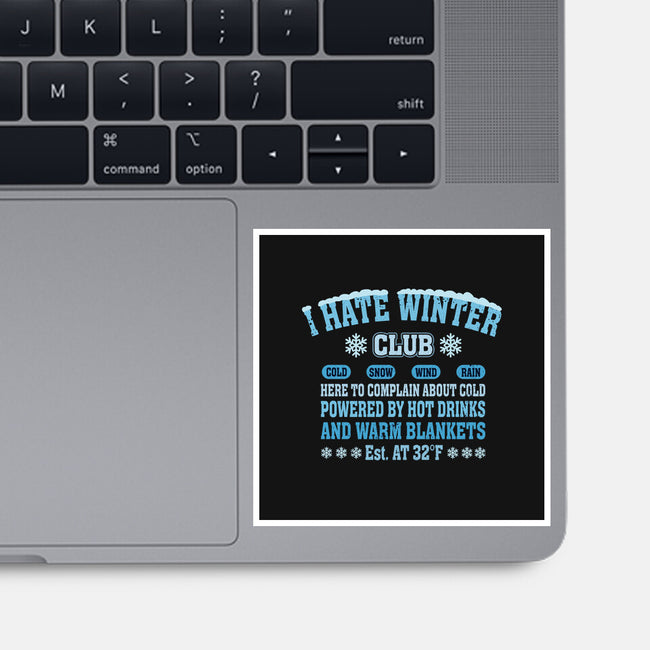 I Hate Winter Club-None-Glossy-Sticker-erion_designs