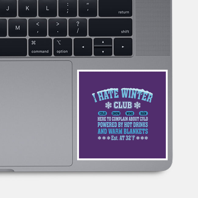 I Hate Winter Club-None-Glossy-Sticker-erion_designs