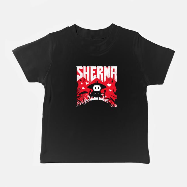 Sherma Slayer-Baby-Basic-Tee-rocketman_art