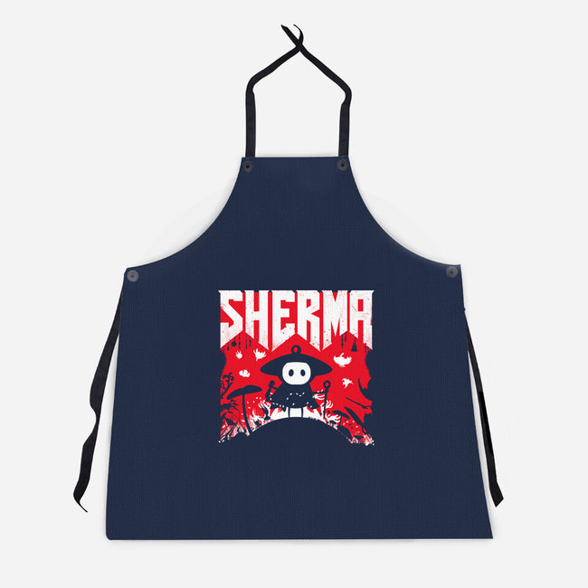 Sherma Slayer-Unisex-Kitchen-Apron-rocketman_art