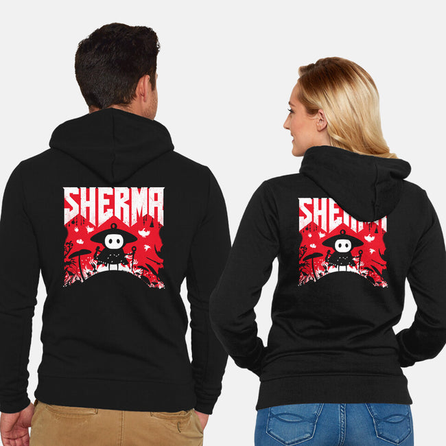 Sherma Slayer-Unisex-Zip-Up-Sweatshirt-rocketman_art