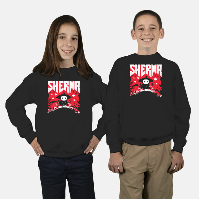 Sherma Slayer-Youth-Crew Neck-Sweatshirt-rocketman_art