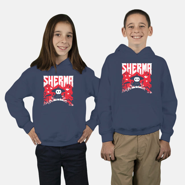 Sherma Slayer-Youth-Pullover-Sweatshirt-rocketman_art