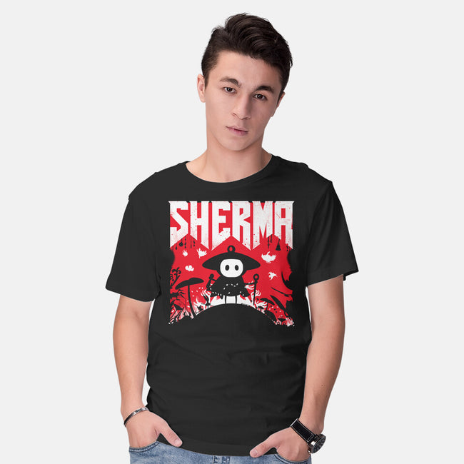 Sherma Slayer-Mens-Basic-Tee-rocketman_art
