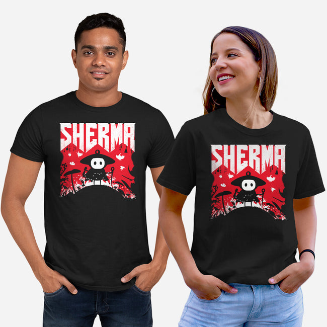 Sherma Slayer-Unisex-Basic-Tee-rocketman_art