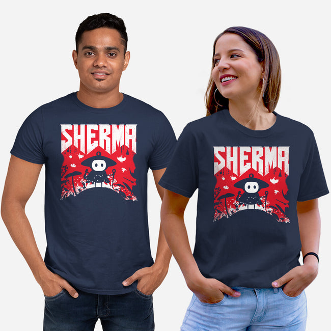Sherma Slayer-Unisex-Basic-Tee-rocketman_art