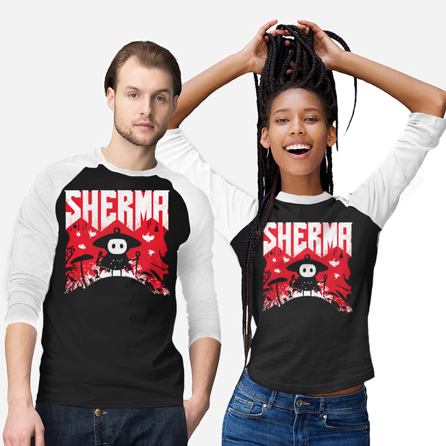 Sherma Slayer-Unisex-Baseball-Tee-rocketman_art