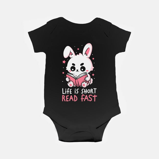 Life Is Short Read Fast-Baby-Basic-Onesie-koalastudio
