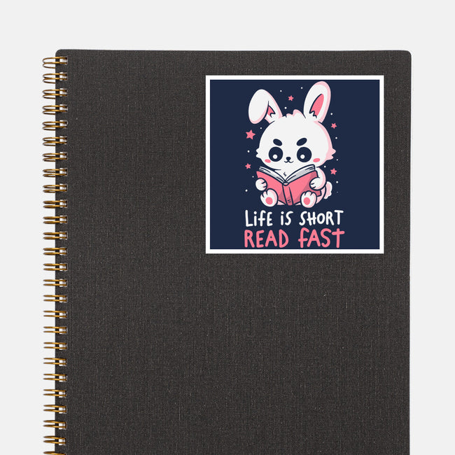 Life Is Short Read Fast-None-Glossy-Sticker-koalastudio