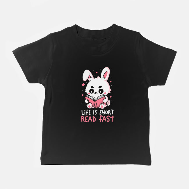Life Is Short Read Fast-Baby-Basic-Tee-koalastudio