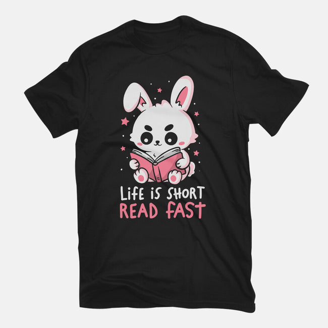 Life Is Short Read Fast-Womens-Fitted-Tee-koalastudio