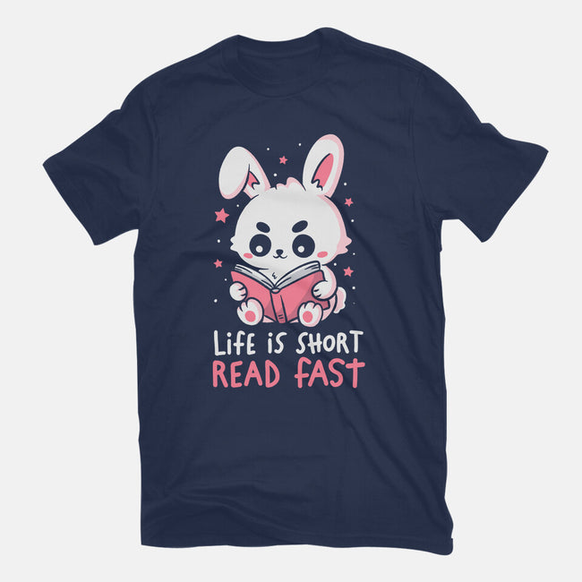 Life Is Short Read Fast-Unisex-Basic-Tee-koalastudio