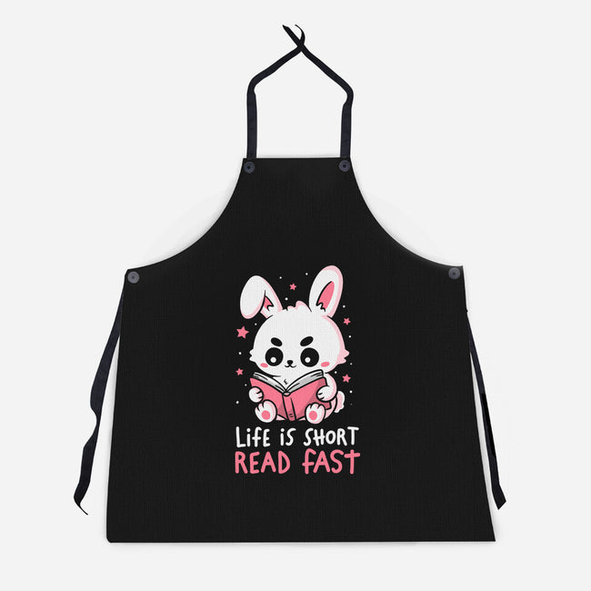 Life Is Short Read Fast-Unisex-Kitchen-Apron-koalastudio