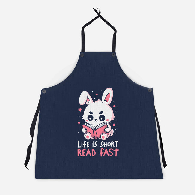 Life Is Short Read Fast-Unisex-Kitchen-Apron-koalastudio