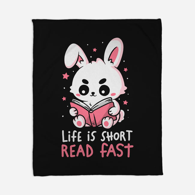 Life Is Short Read Fast-None-Fleece-Blanket-koalastudio