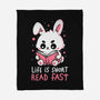 Life Is Short Read Fast-None-Fleece-Blanket-koalastudio