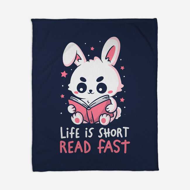 Life Is Short Read Fast-None-Fleece-Blanket-koalastudio