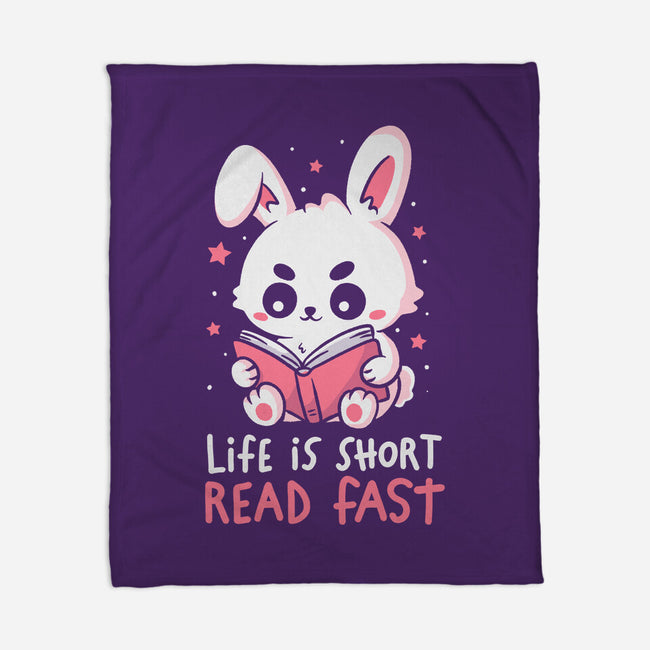 Life Is Short Read Fast-None-Fleece-Blanket-koalastudio