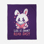 Life Is Short Read Fast-None-Fleece-Blanket-koalastudio
