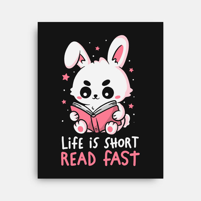 Life Is Short Read Fast-None-Stretched-Canvas-koalastudio