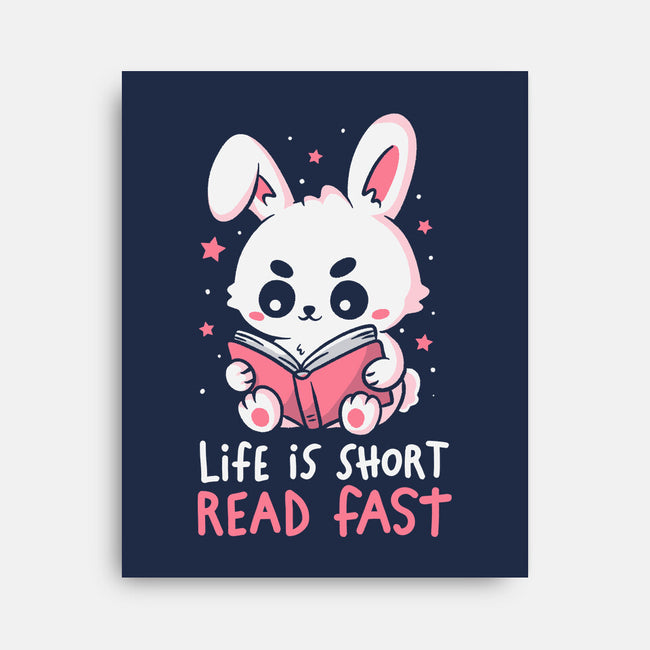 Life Is Short Read Fast-None-Stretched-Canvas-koalastudio