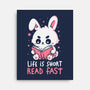 Life Is Short Read Fast-None-Stretched-Canvas-koalastudio