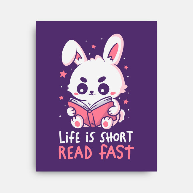 Life Is Short Read Fast-None-Stretched-Canvas-koalastudio