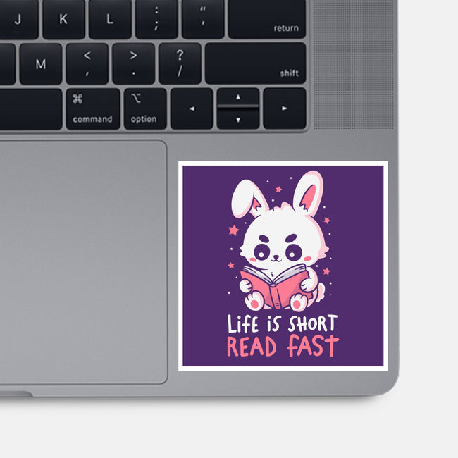 Life Is Short Read Fast-None-Glossy-Sticker-koalastudio