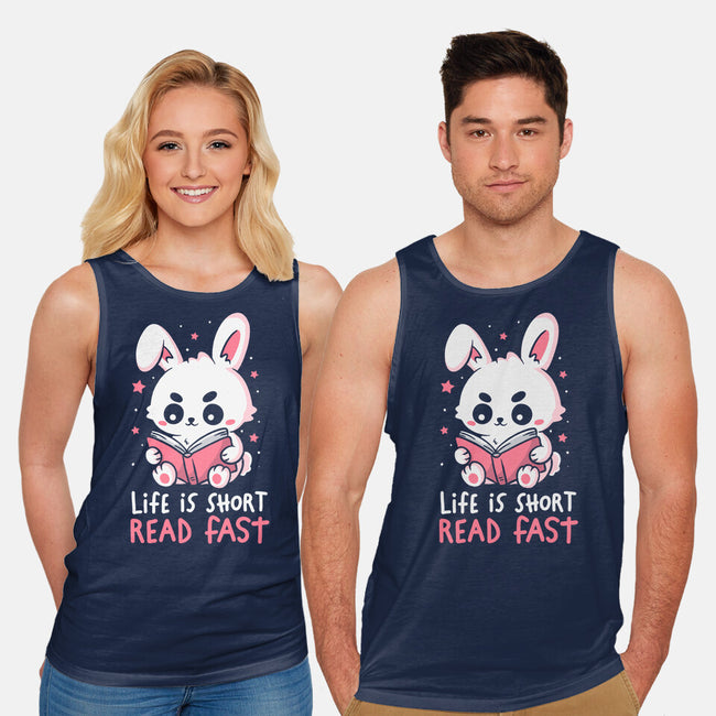 Life Is Short Read Fast-Unisex-Basic-Tank-koalastudio