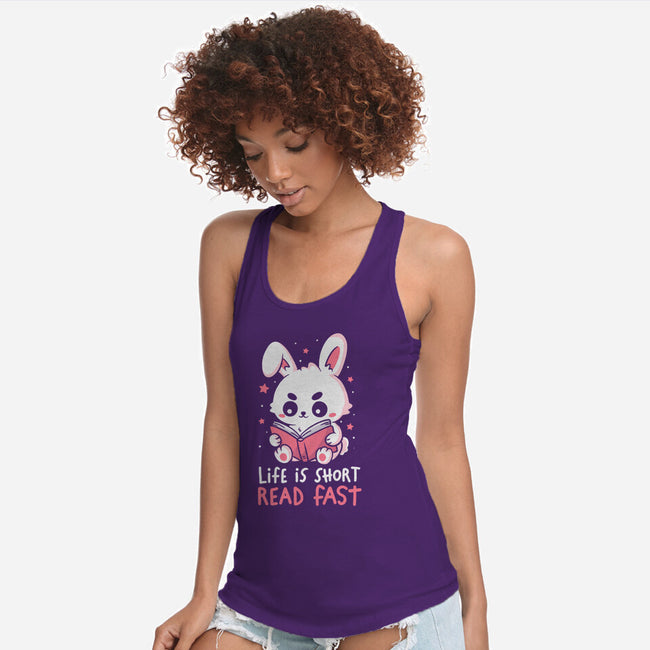 Life Is Short Read Fast-Womens-Racerback-Tank-koalastudio