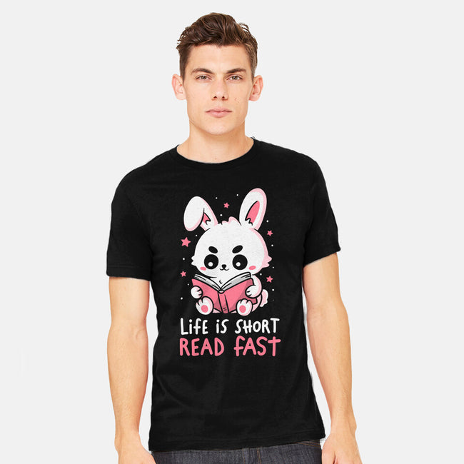 Life Is Short Read Fast-Mens-Heavyweight-Tee-koalastudio