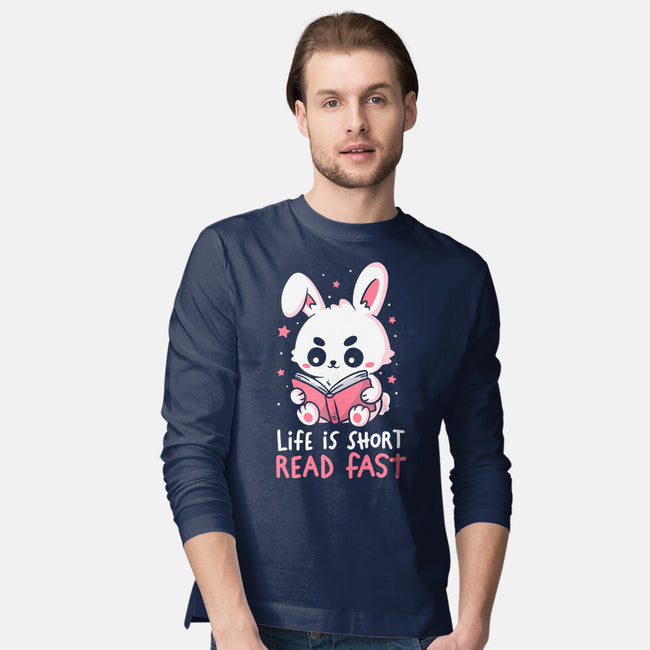 Life Is Short Read Fast-Mens-Long Sleeved-Tee-koalastudio