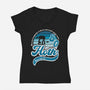 Vintage Snow And Ice-Womens-V-Neck-Tee-DrMonekers