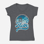 Vintage Snow And Ice-Womens-V-Neck-Tee-DrMonekers