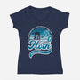 Vintage Snow And Ice-Womens-V-Neck-Tee-DrMonekers