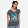 Vintage Snow And Ice-Womens-V-Neck-Tee-DrMonekers