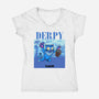 Derpymind-Womens-V-Neck-Tee-joerawks