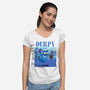 Derpymind-Womens-V-Neck-Tee-joerawks