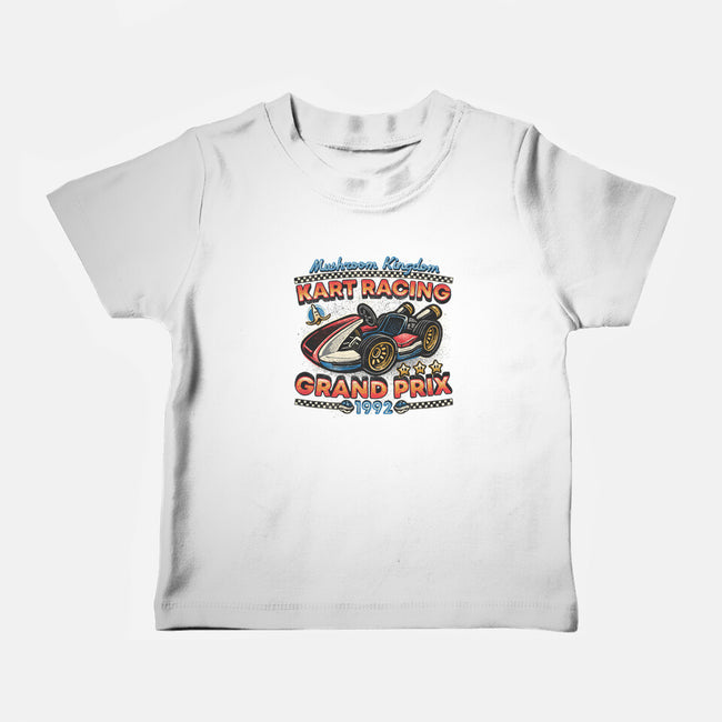 Kart Racing Grand Prix-Baby-Basic-Tee-glitchygorilla