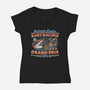 Kart Racing Grand Prix-Womens-V-Neck-Tee-glitchygorilla