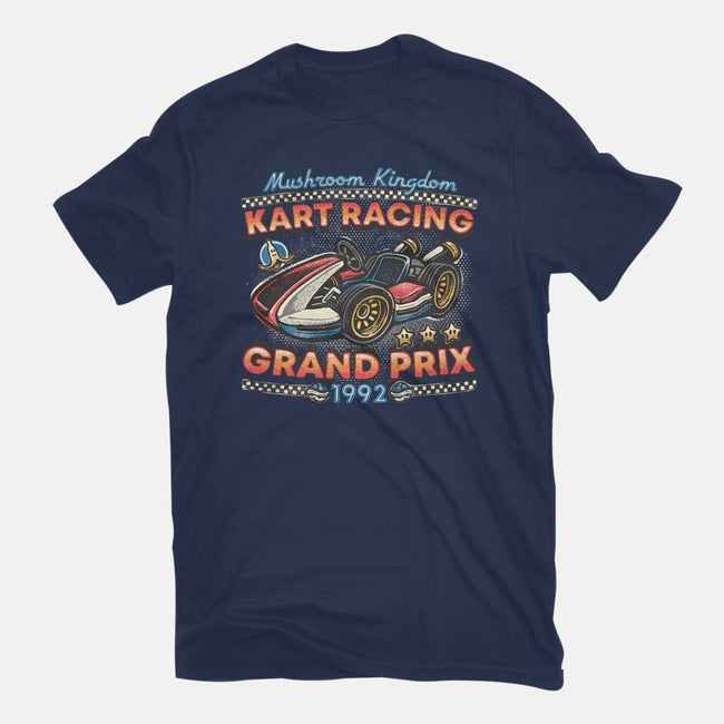 Kart Racing Grand Prix-Mens-Heavyweight-Tee-glitchygorilla