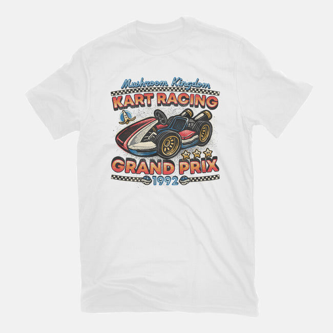 Kart Racing Grand Prix-Mens-Heavyweight-Tee-glitchygorilla