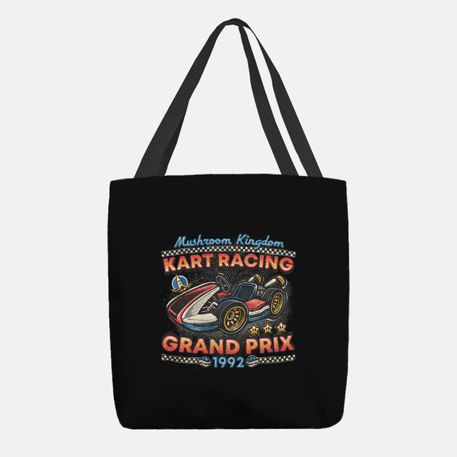 Kart Racing Grand Prix-None-Basic Tote-Bag-glitchygorilla
