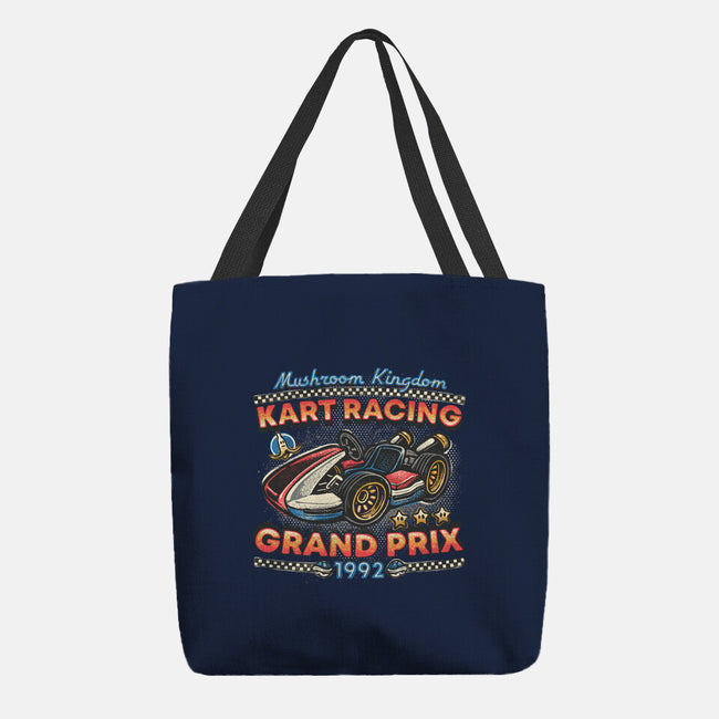 Kart Racing Grand Prix-None-Basic Tote-Bag-glitchygorilla
