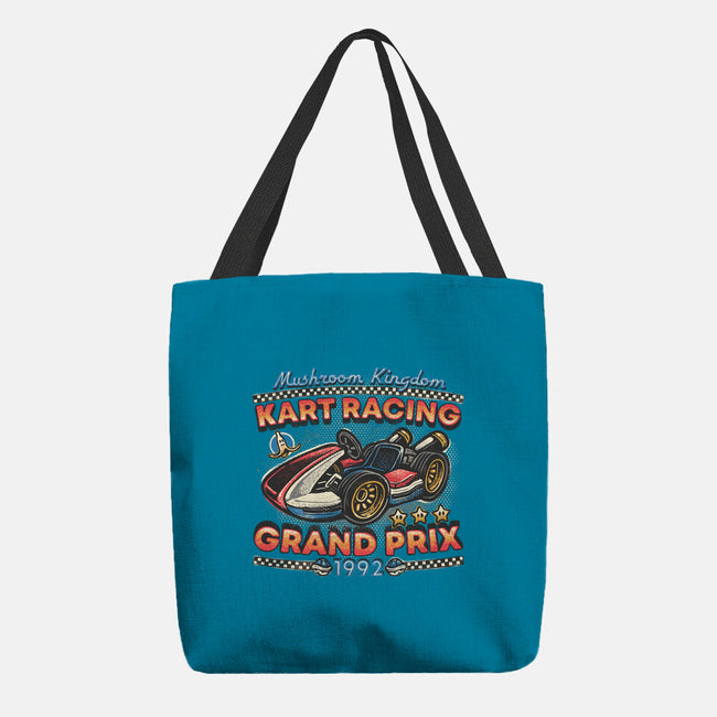 Kart Racing Grand Prix-None-Basic Tote-Bag-glitchygorilla